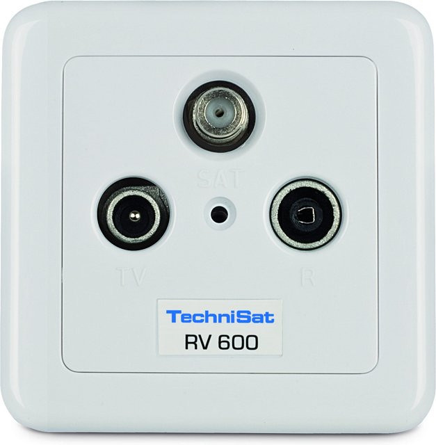 Technisat Durchgangsdose RV 600-13 in Weiß - Bild 1