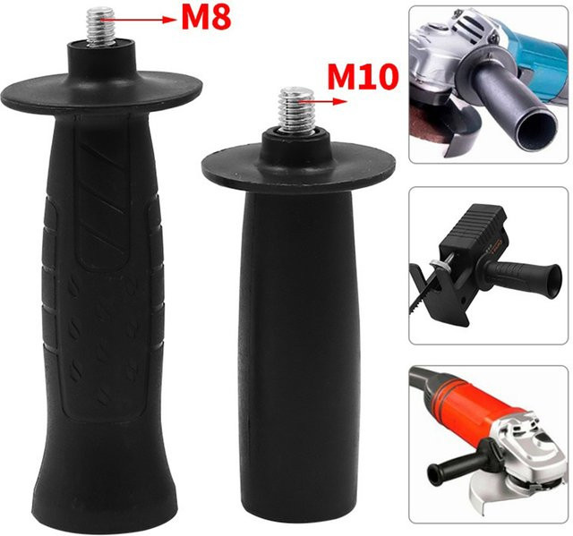 VIBRATITE Seitengriff für Winkelschleifer aus Kunststoff und Metall in Schwarz mit 8 mm oder 10 mm Gewindedurchmesser - Bild 1