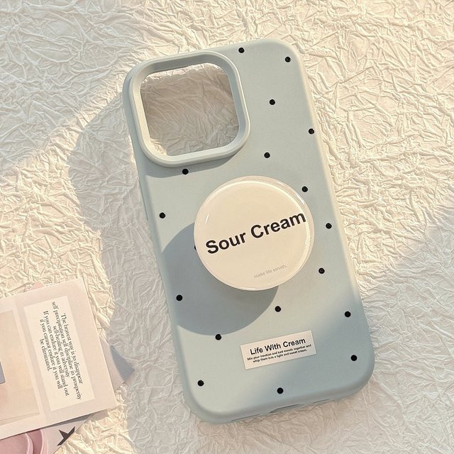 Stoßfeste Handyhülle mit koreanischem Wellenpunkt-Design für Apple iPhone 16 15 14 13 12 Pro Max, weiche Schutzhülle - Bild 1