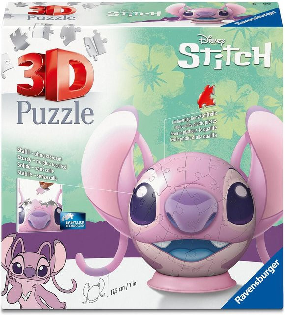 Ravensburger Disney Stitch Angel, 3D Puzzle-Ball, ab 6 Jahren - Bild 1
