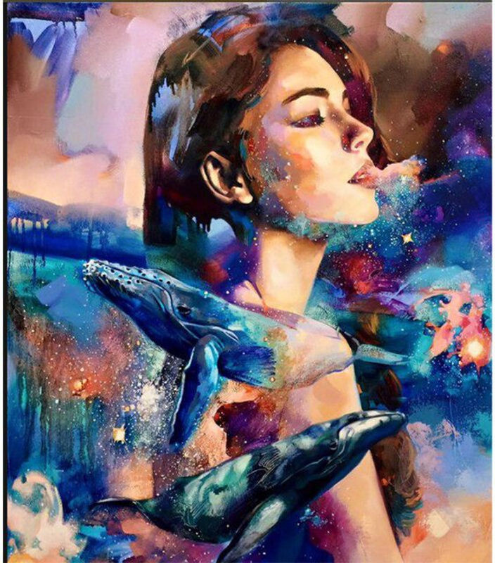 FIYO Diamond Painting Set Abstrakt Mehrfarbig B/H: 30 x 20 cm - Bild 1
