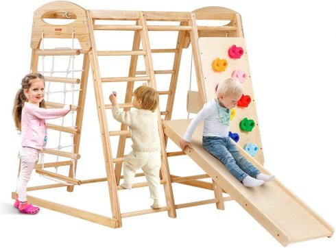 VEVOR Indoor Klettergerüst, 7-in-1 Multifunktional Spielplatz, ab 2 Jahre - Bild 1