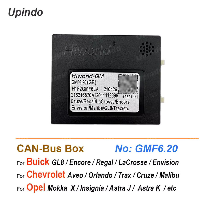Upindo Auto Android Radio CAN Bus Adapter Decoder in Schwarz für Buick Regal Lacrosse GL8 Chevrolet Aveo Orlando Trax Cruze Malibu und Opel Astra J K - Bild 2
