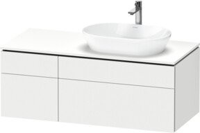 Duravit Waschtischunterschrank L-Cube in Weiß Hochglanz, B/T/H: 122 x 55 x 48,2 cm - Bild 1