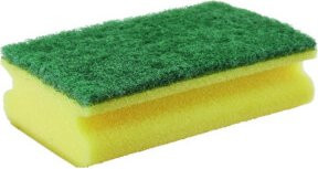 Gelber Scheuerschwamm B/T/H: 15 x 9 x 4 cm - Bild 1