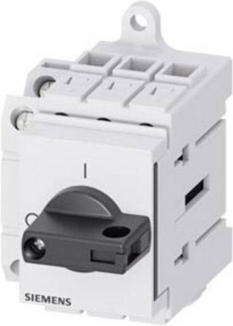 Siemens Lasttrennschalter Schwarz 3polig 16A 1 Schließer 1 Öffner 690 V/AC 16mm² 3LD30301TK11 - Bild 1