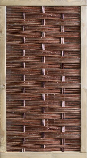 T & J Weidengeflechtzaun Labo-3D geschlossen, braun, B: 94 cm, H: 180 cm - Bild 1