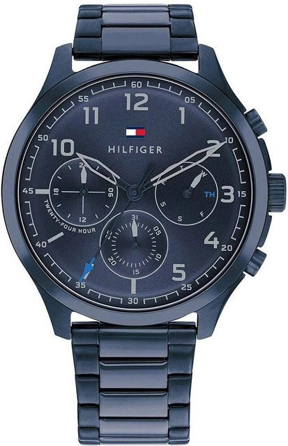 Tommy Hilfiger Armbanduhr, Quarz, Edelstahl, 43 mm, Schwarz, Herren - Bild 1
