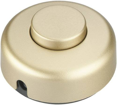 InterBär Tretschalter Gold 1 x Ein/Aus 2A - Bild 1