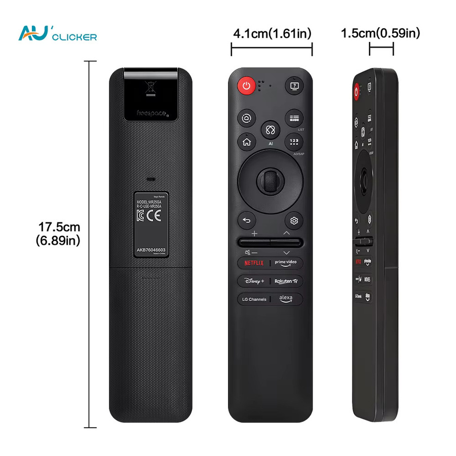 LG Smart TV Magic Remote Fernbedienung mit Sprachzeigerfunktion AKB76046603 in Schwarz für die GA/GC-Serie - Bild 2