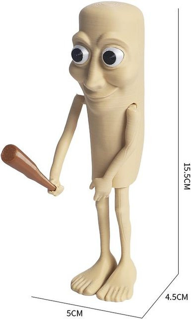 Tung Gung Sahur Hai-Figur, Tischdekoration, Lustige Puppe, 3D-gedrucktes Modell - Bild 1