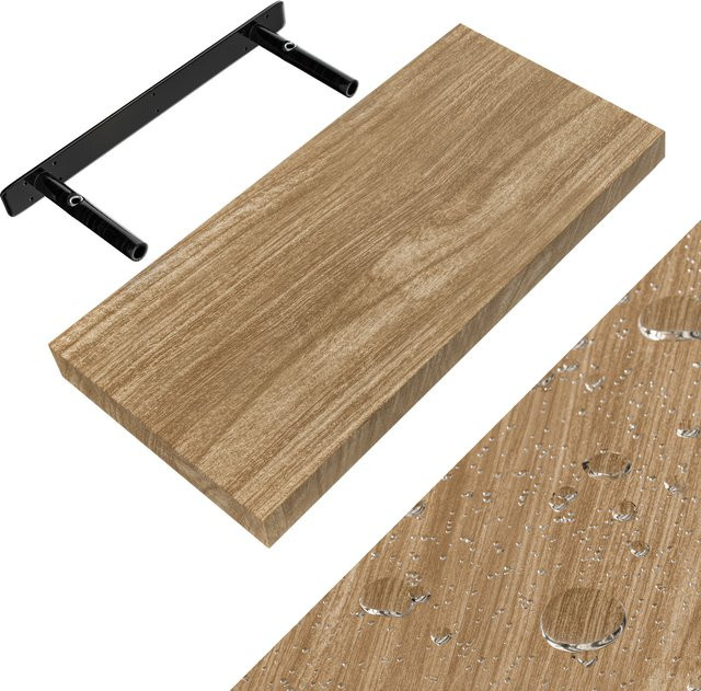 CASARIA Wandregal Schweberegal in Eiche, Breite: 50 cm, Tiefe: 15 cm, Höhe: 3,8 cm - Bild 1