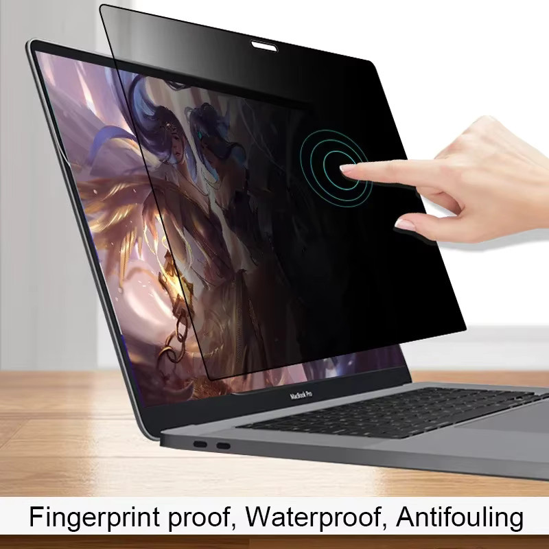 Apple Laptop-Blickschutzfolie für MacBook Air 13 und 15 Zoll sowie MacBook Pro 14 und 16 Zoll, Anti-Spionage-Sichtschutzfilter, blendfrei, Schwarz - Bild 5