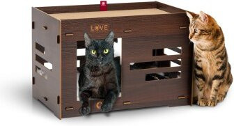 Canadian Cat Company Katzenhaus Petitot in Braun - Bild 1