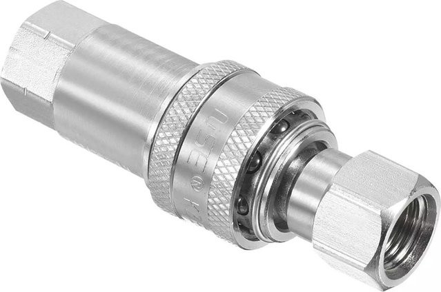 LEENKEA Hydraulische Schnellkupplung mit M14 x 1,5 mm Innengewinde als Rohrverschraubung in Silber - Bild 1