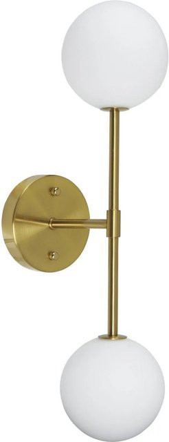 PR Home Sigma D Wandleuchte in Gold mit Opalglas, B/H/T: 49 x 49 x 12 cm - Bild 1
