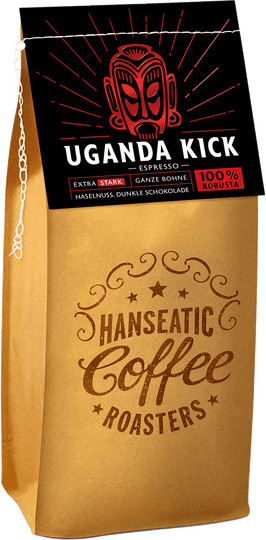 Hanseatic Coffee Roasters, Espresso Uganda Kick, Espresso-Röstung, 1 kg - Bild 1