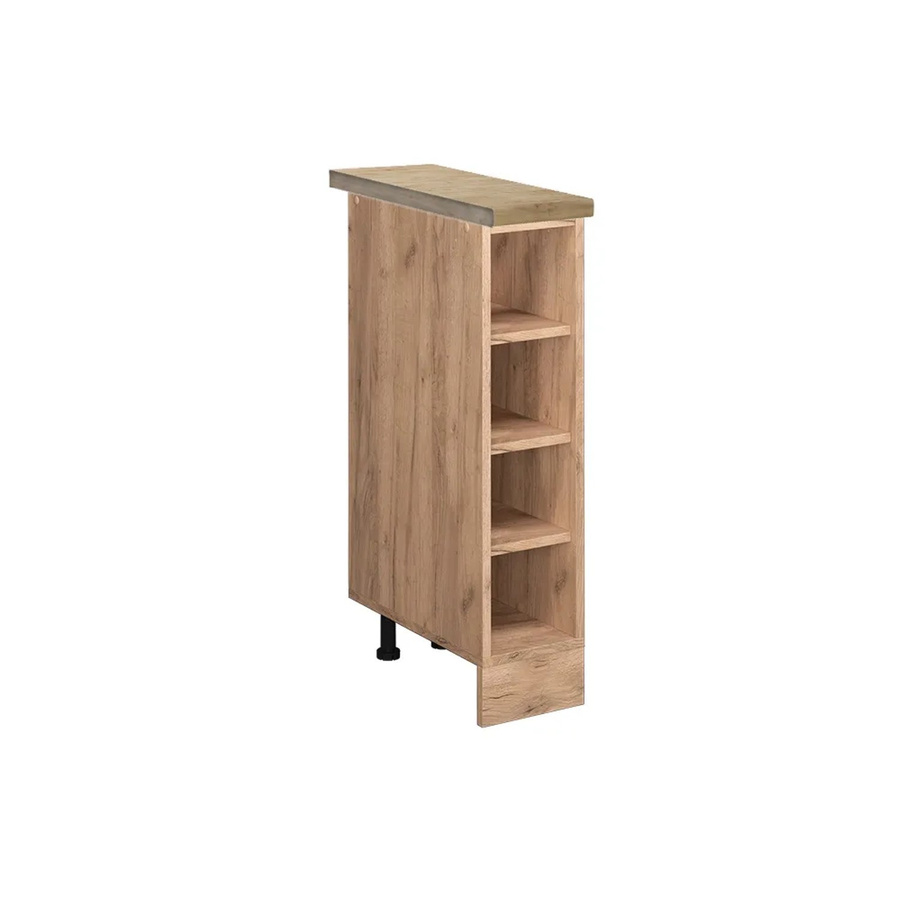 Vicco Küchenregal R-Line Offener Küchenschrank Goldkraft Eiche, B/T/H: 60,0 x 20,0 x 81,6 cm - Bild 2