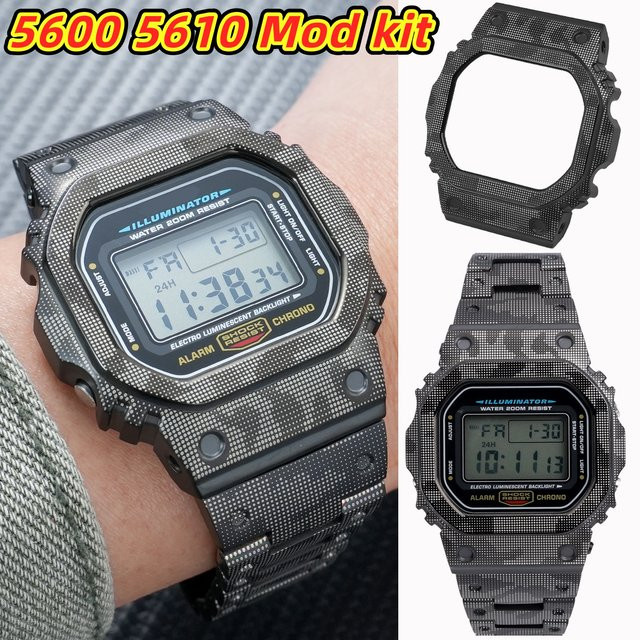 Casio Mod-Kit-Upgrade, Gehäuse und Armband aus Titanlegierung, DW5600 - Bild 1
