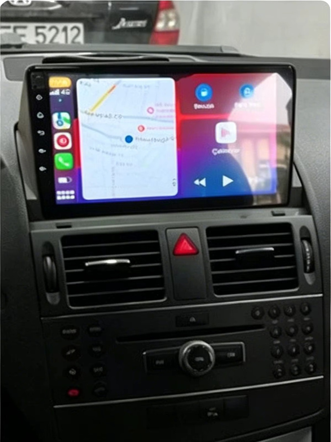 ESSGOO Android 15 Autoradio mit Carplay für Mercedes Benz C-Klasse W204 S204 (2006-2011), 4GB RAM + 64GB Speicher, GPS und Radio, Schwarz - Bild 7
