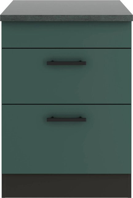 OPTIFIT Verona405 Küchen-Unterschrank in Steingrün mit modernem mattem Design, Breite: 60 cm - Bild 1