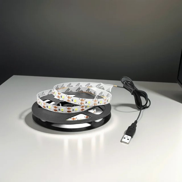 CHNAITEKE USB LED Lichtleiste in Weiß für Küchenschrank, Kleiderschrank und TV-Hintergrundbeleuchtung - Bild 1