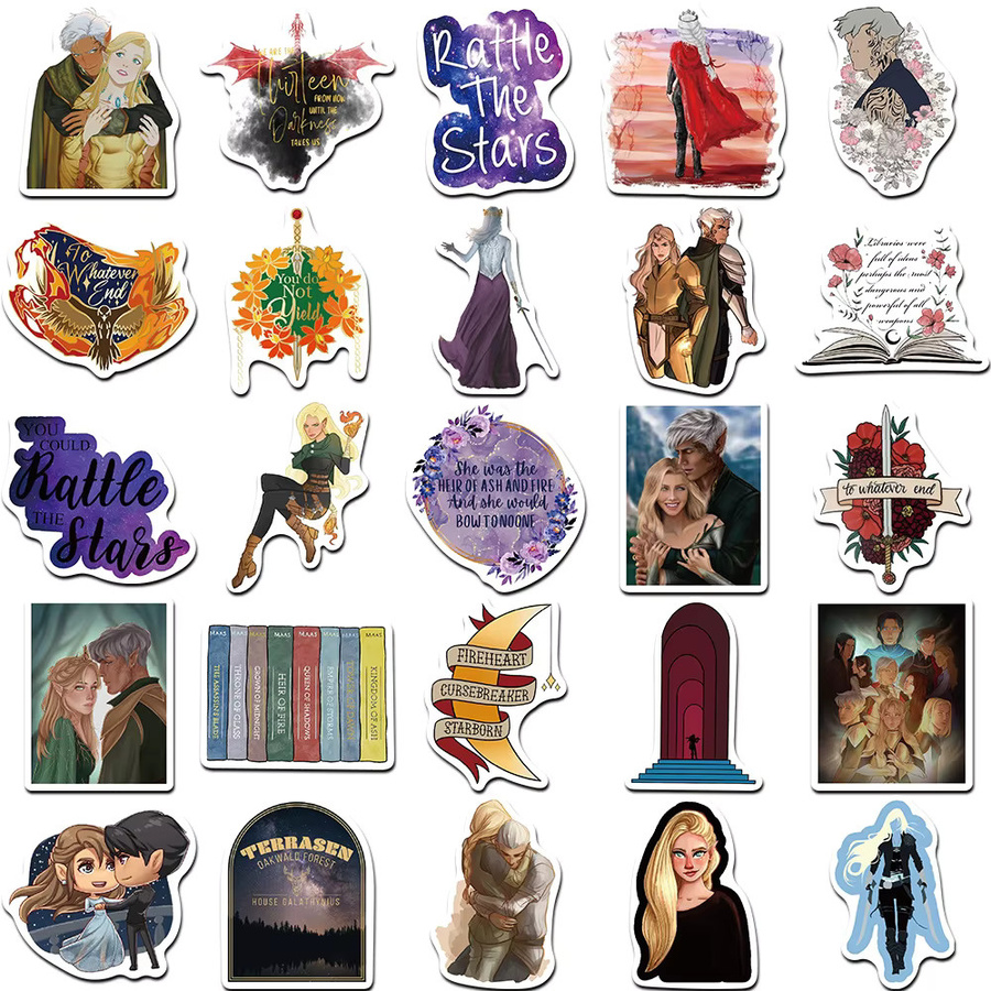Rspctou Fantasy Cartoon-Aufkleber, Bunt / Mehrfarbig, Set / Bundle - Bild 4