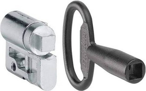Hager MES-PHZ4K8 Profilhalbzylinder in Silber mit 8mm Vierkant-Einsatz - Bild 1