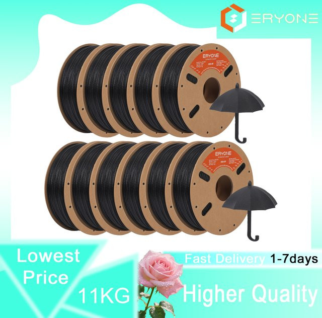 ERYONE ASA GF Glasfaser 3D-Druckfilament, 1,75 mm, Schwarz, UV- und witterungsbeständig - Bild 1