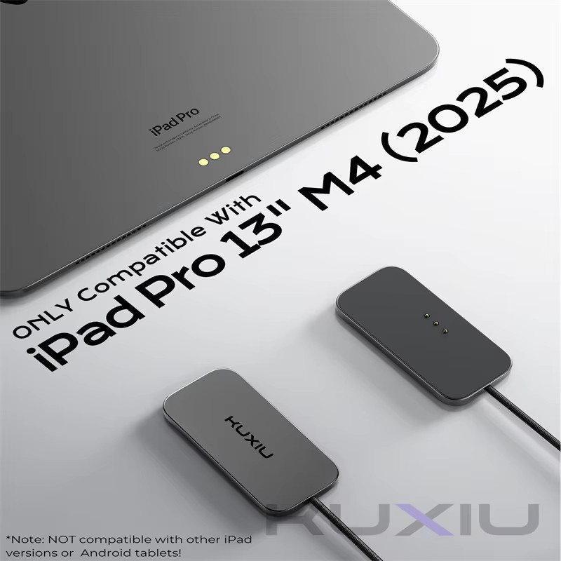KUXIU M30 Magnetisches kabelloses Ladegerät für iPad Pro und iPad Air mit 18 W Schnellladung und USB-C auf USB-C Ladekabel - Bild 7