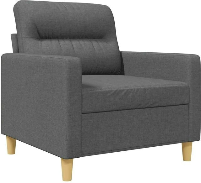 vidaXL Sofasessel modern in Grau mit Stoffbezug und Armlehnen - Bild 1