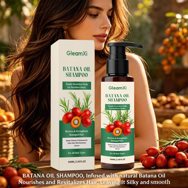 Gleamxi Batana-Öl-Shampoo mit Rosmarin für trockenes Haar - Bild 1