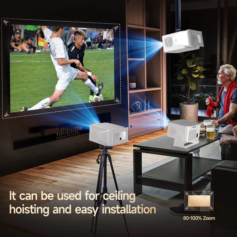Magcubic HY350Max Projektor mit Android 14, 900 ANSI Lumen, Autofokus, 1080P Full HD, 8K Unterstützung, Wifi6 und Bluetooth 5.4, Weiß - Bild 3