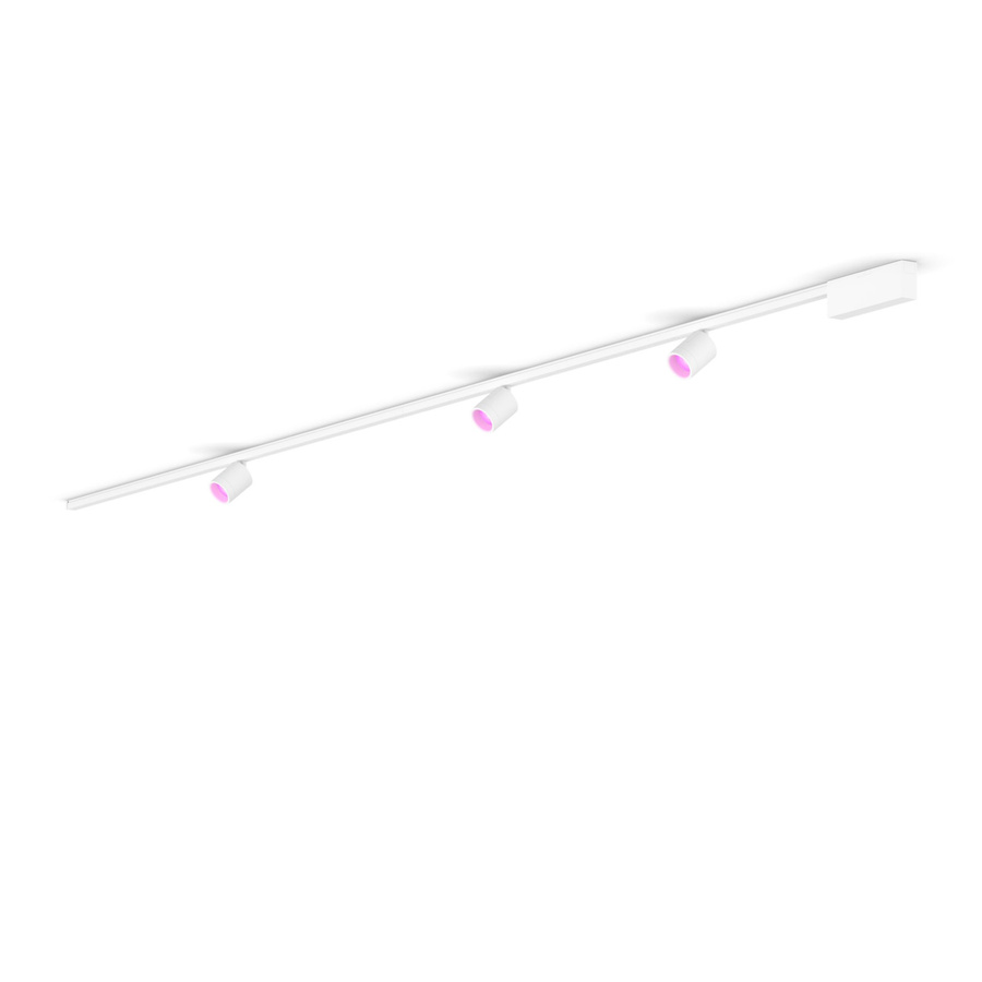 Philips Perifo Basis-set Gerade Deckenleuchte Weiß mit 3 Spots für Philips Hue Schienensystem - Bild 1