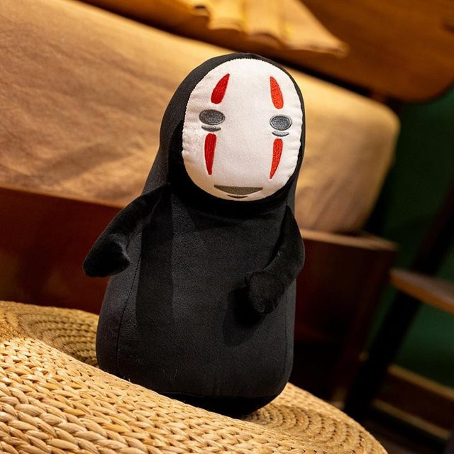 Japanischer Anime Film No Face Man Figur Puppe Stofftier Plüsch, 30cm, ab 14 Jahre - Bild 1