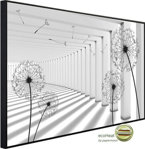 papermoon Infrarotheizung EcoHeat Pusteblumen mit Matt-Effekt in Bunt, App-Steuerung und Überhitzungsschutz - Bild 1