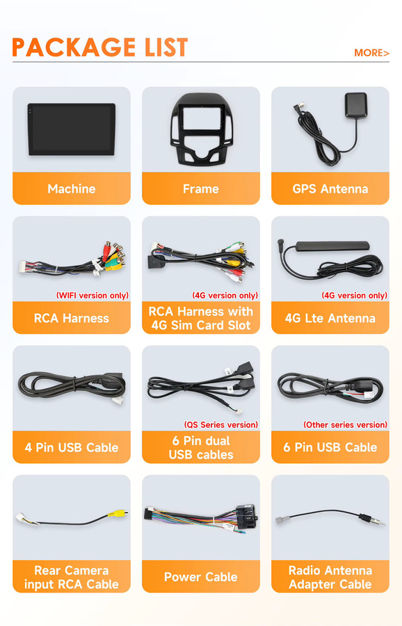 OSSURET Android 14 Auto-Multimedia-Player für Hyundai I30 (AT) 2006-2011, 9 Zoll Display, Kabelloses CarPlay, Android Auto, Bluetooth, Mirror Link und DSP Audio, Schwarz - Bild 6