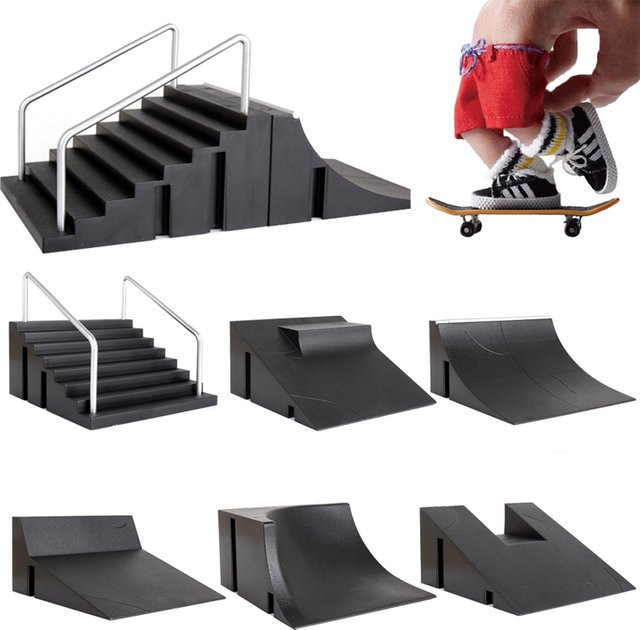 Brozebra Finger Skateboards Skate Spielzeug, Skate Park Rampe Set - Bild 1