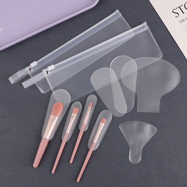 HNKMP Staubschutzabdeckung für Make-up-Pinsel, elastisches Netz, Unisex - Bild 1