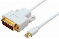 Microconnect Mini Displayport auf DVI Kabel M/M in Weiß, Länge: 2 m - Bild 1