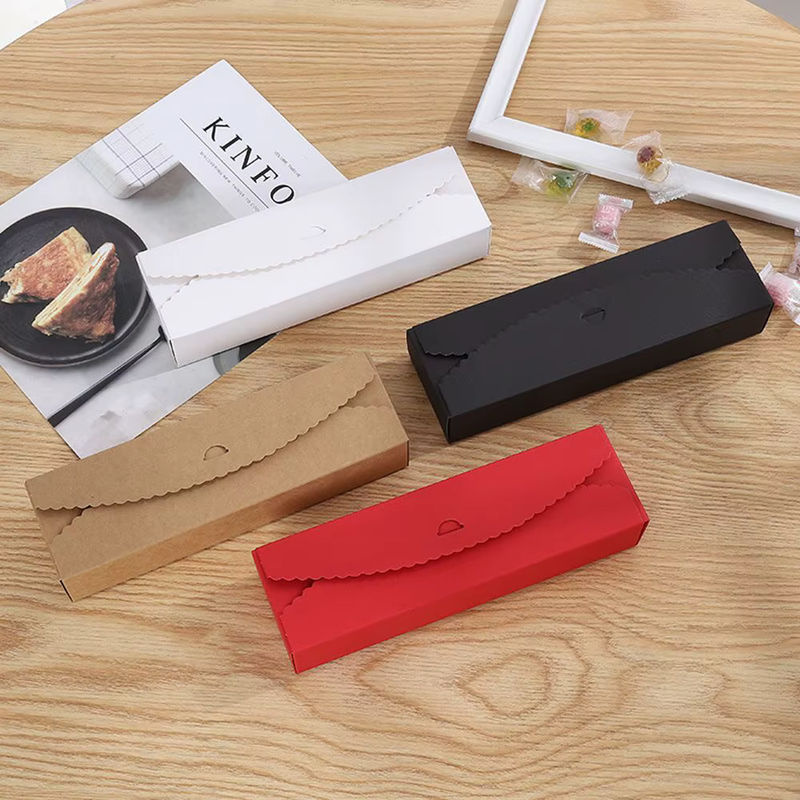 10er Set Geschenkboxen aus Kraftpapier in Braun und Schwarz für Handtuchrollen oder Sandwiches - Bild 2