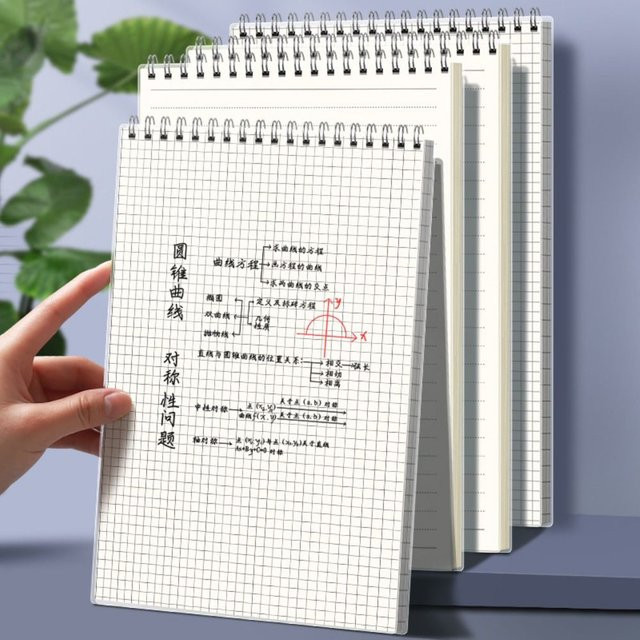 Notizblock A6 mit Softcover und Spiralbindung, weiß, blanko - Bild 1