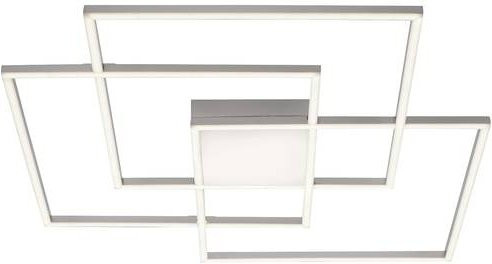 Just Light LED-Deckenleuchte AMIN 14713-55, stahlfarbig, dimmbar mit Fernbedienung, B/H/T: 75 x 6 x 75 cm - Bild 1