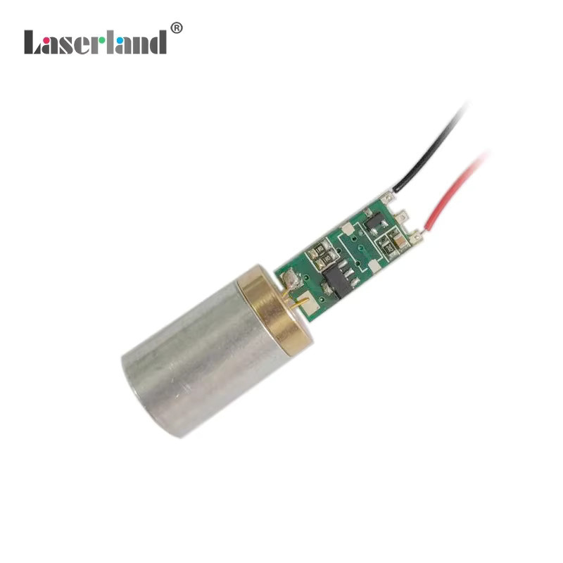 Laserland Punktlaserdiodenmodul in Silber mit 532 nm Wellenlänge, 13 mm Durchmesser und 30–50 mW Leistung inklusive Treiber für Bühneneffekte - Bild 2