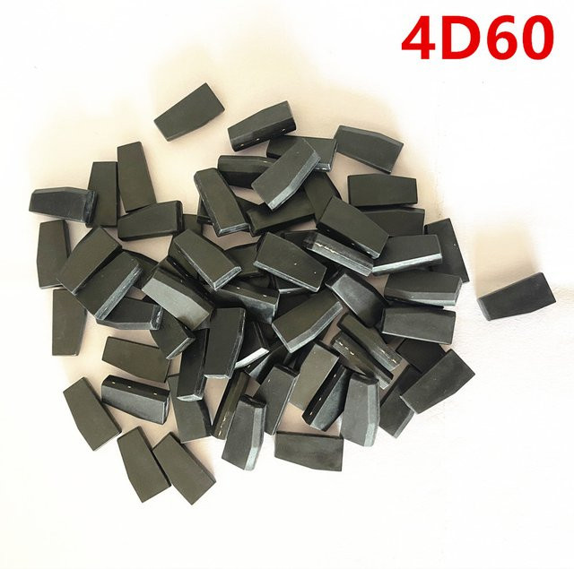 10 Stück Wilongda 4D60 Carbon Transponder 80bit Keramik Chip für Autoschlüssel von Ford, Hyundai und Kia, Farbe: Schwarz - Bild 1
