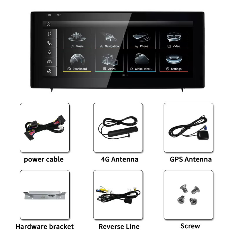 STWEI Multimedia Player für Audi A3 mit Qualcomm Snapdragon 680, Wireless CarPlay, Bluetooth und GPS in Schwarz - Bild 3