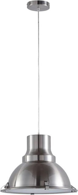 Lindby Pendelleuchte Letty Industriell 1-flammig aus Alu in Silber/Alu-grau, E27, Höhe: 28,0 cm, Durchmesser: 15,0 cm - Bild 1