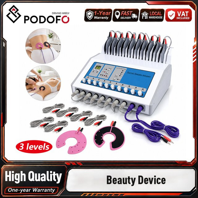 Podofo Elektrostimulator EMS Körperstraffungsgerät, Unisex - Bild 1