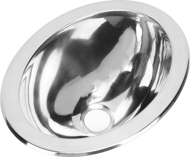 KaiSai Barspüle aus Edelstahl in Silber, Einzelbecken für Boot, Wohnwagen und Wohnmobil, B/T/H: 29,0 x 22,0 x 12,0 cm - Bild 1