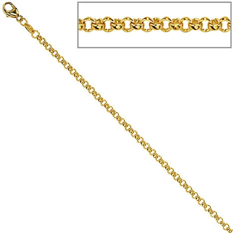 Colfem Erbskette 585 Gold, 2,5 mm, 45 cm, Unisex - Bild 1
